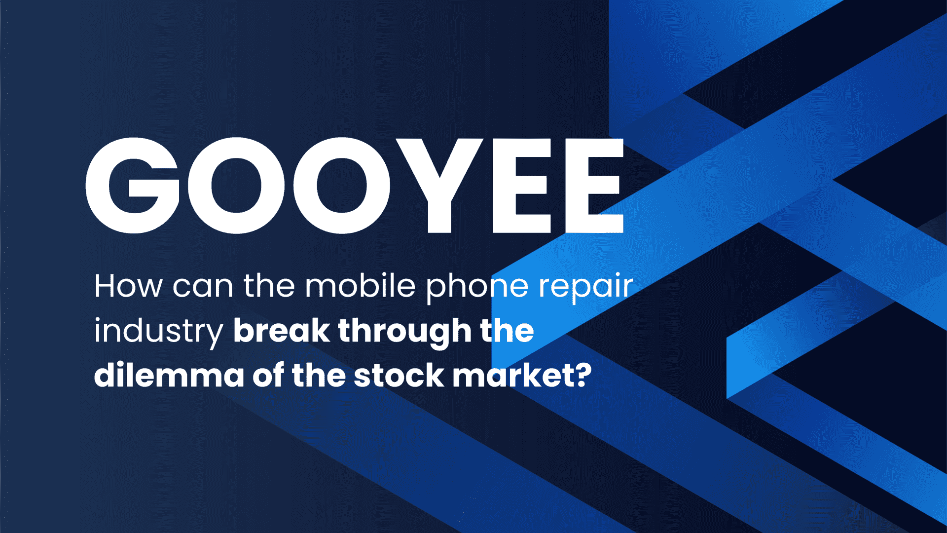 How can the mobile phone repair industry break through the dilemma of the stock market?